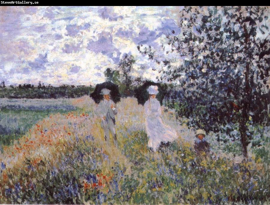 Claude Monet A Walk near Argenteuil